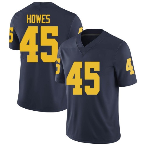 Noah Howes Michigan Wolverines Men's NCAA #45 Navy Limited Brand Jordan College Stitched Football Jersey SQN0554CR